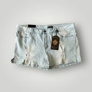 NWT Pink Label Shorts Denim Jeans Blue Women Size 22 - Picture 1 of 9
