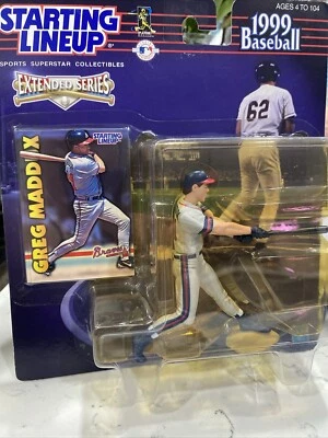 Tarjeta de figura Braves SLU 1999 Starting Lineup serie extendida Greg Maddux nueva Foto 1 de 2