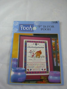 P is for Pooh Cross Stitch Pattern Booklet Disney 1999 Leisure Arts 3089 42pg - Picture 1 of 7