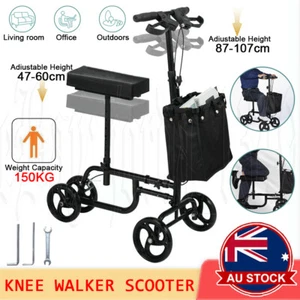 10 inch Knee Walker Scooter Mobility Walking Equipment Alternative Crutches AU - Picture 1 of 14