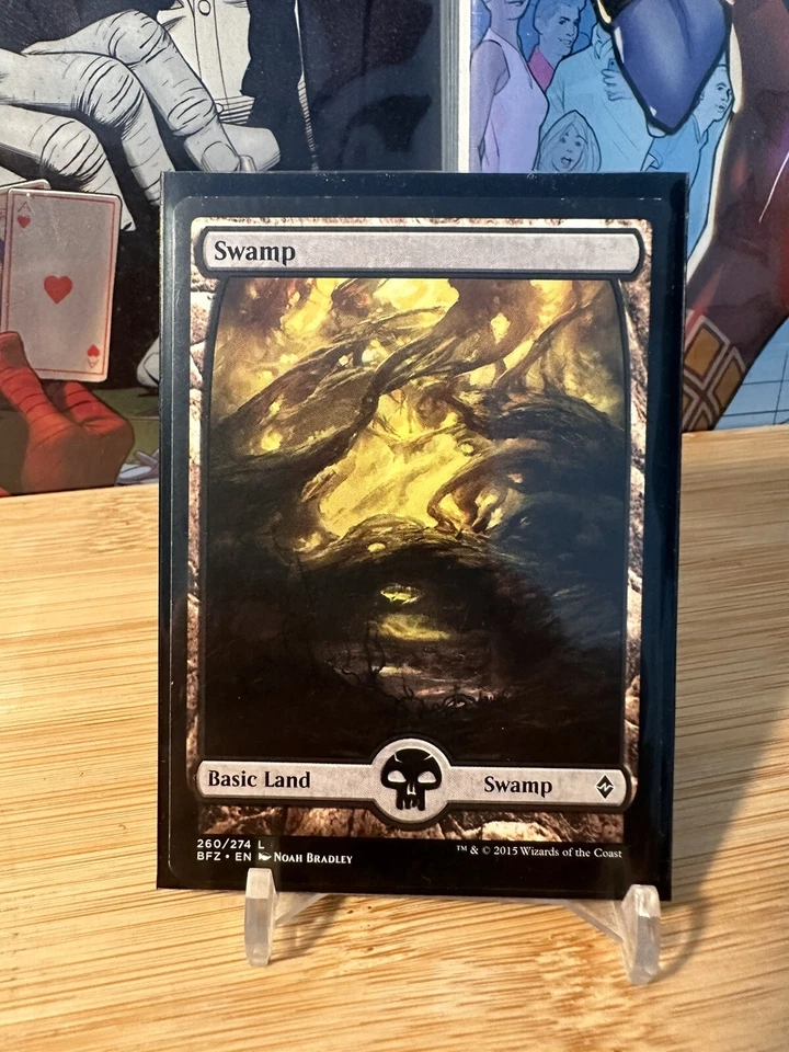 MTG Swamp Full Art Battle for Zendikar (BFZ) Basic Land Card #260/274 Unplayed - Image 1 of 1
