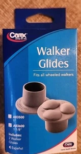 1 1/8” WALKER GLIDES NUEVO Se adapta a TODOS los andadores con ruedas 2 deslizadores por caja CAREX - Imagen 1 de 4