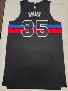 Pistons TOLU SMITH #35 Player Issued PI 2024/25 Basketball JERSEY BLACK 52 - Picture 1 of 2