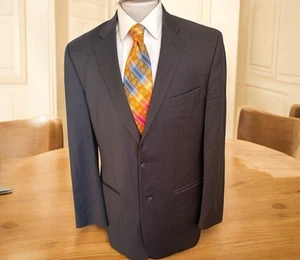 John Varvatos Star USA Mens Size 42L Sport Coat Blazer Jacket Blue Stripe - Picture 1 of 13