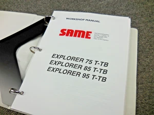 OEM Fábrica SAME Explorer 75 85 95 T TB Tractor Servicio Taller Manual - Imagen 1 de 4