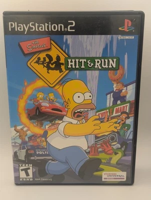 Simpsons Hit & Run - Sony PlayStation 2 PS2, Complete In Box, CIB, Black Label - Image 1 of 4