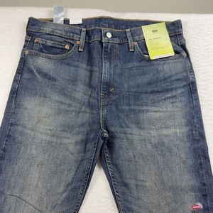 Jeans Levi’s para hombre 36x36 azul 510 ajustados elásticos desgastados bigotes denim - Imagen 1 de 12