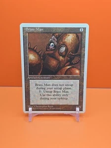 🟤🟤🟤 1995 Magic The Gathering BRASS MAN 4ª EDICIÓN JUGADO 🟤🟤🟤 - Imagen 1 de 2