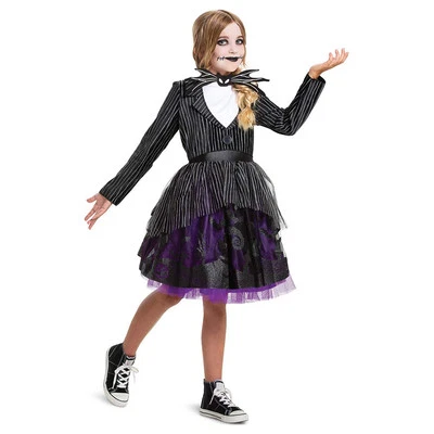 Vestido fantasia feminino Jack Skellington Tutu licenciado pesadelo antes do Natal - Imagem 1 de 4