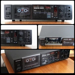 Stereo Cassette Deck KENWOOD BASIC X1 piastra a cassette VINTAGE hi fi 1985 TOP - Imagen 1 de 8