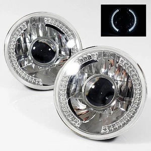 1969-1974 Dodge D100 D200 D300 Pickup 7" Round 6014/6015/6024 Chrome Diamond ... - Picture 1 of 1