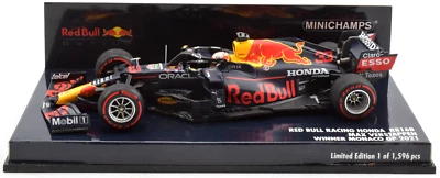 Minichamps Red Bull - Verstappen - GP de Mónaco 2021 1:43 Diecast F1 Car 410210633 Foto 1 de 4