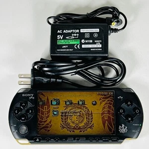 Sony PSP-3000 Monster Hunter Console *O Button Mushy* (Gold) 32GB - USA Seller - Picture 1 of 8