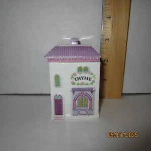 Thyme The Lenox Spice Village Porcelain House Jar 1989 Base & Lid - Picture 1 of 6