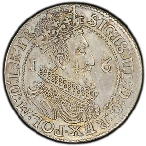 Danzig - 1623 Sigismund III 1/4 Taler - PCGS AU Details - LOOKS TOTALLY ORIGINAL - Picture 1 of 5
