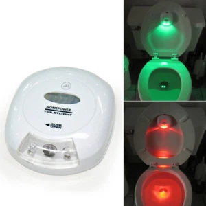 Auto-sensing Motion Activated Toilet Seat LED Nightlight Lamp GreenRedLight OK - Picture 1 of 6