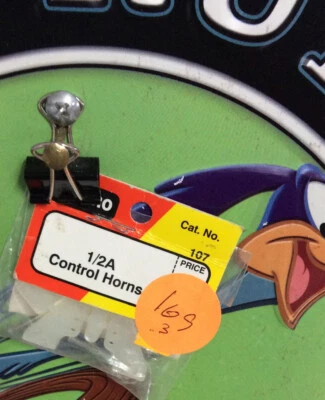 Dubro #107 1/2A T-Style Control Horns NewInPack 🇺🇸 Shipped - Image 1 of 3