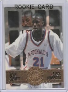 KEVIN GARNETT ROOKIE CARD 1995 Premium Draft Pick McDonald's ALL-AMERICAN RC - Picture 1 of 2