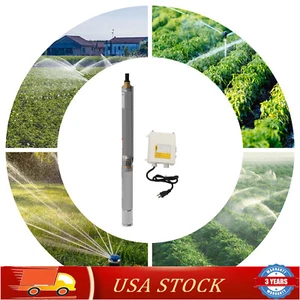 Submersible Pumps 3" OD Pipe 110V/60HZ 0.37KW 0.5HP Stainless Steel well pump - Picture 1 of 14