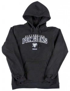 Pittsburgh Penguins NHL Reebok Black Hooded Fleece Sweatshirt - Picture 1 of 1