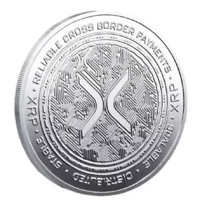Moneta XRP Criptovalute Fisiche RIPPLE Criptovaluta Token Commemorativo - 2 Pz - Foto 1 di 4