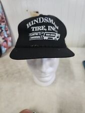 Vintage Hindsman Tire Inc We're Trucking Snapback Trucker Hat Cap Black