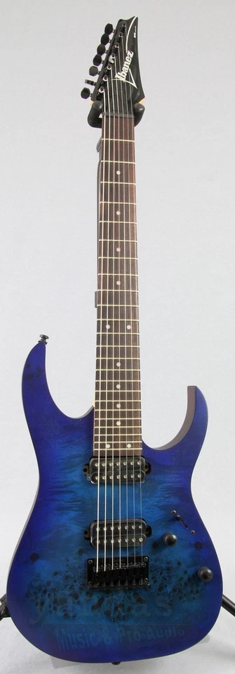 Ibanez RG Series Rg7421pb 7-string Electric Guitar Flat Sapphire Blue