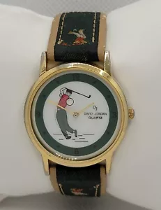 Vintage Mens DJ David Jordan Mystery Dial Golf Cecil Corp Watch G1 - Picture 1 of 9