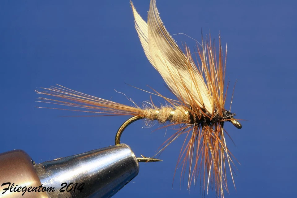 Fliegentom 3 Stück Trockenfliege - March Brown/Märzbraune - Bild 1 von 1