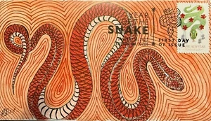 2025 Lunar New Year snake Ritu De FDC - Picture 1 of 1