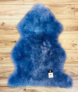 Lilac Super Thick Luxurious Genuine Single Natural Sheepskin 100% Wool - Picture 1 of 4