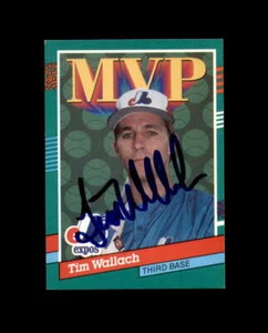 Tim Wallach Hand Signed 1990 Donruss MVP Montreal Expos Autograph - Picture 1 of 2