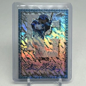 Leaf Perfect Game Aqua Marble Braden Montgomery True 1/1 2020 automático White Sox - Imagen 1 de 6