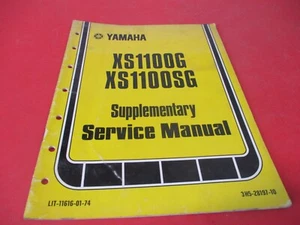 OEM ORIGINAL YAMAHA SUPPLEMENTARY SERVICE MANUAL 1980 XS1100 XS1100S - Picture 1 of 1