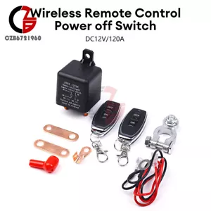 Interruptor de control remoto inalámbrico para relé universal para automóvil DC12V 200A relé automotriz - Imagen 1 de 10