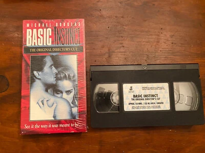 Basic Instinct (VHS, 1997, Original Directors Cut) Sharon Stone Tested EUC - Image 1 of 4