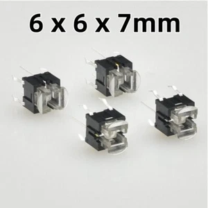 LED Illuminated Switch Momentary Push Button Tactile SPST Micro PCB 6 x 6 x 7mm - Picture 1 of 6