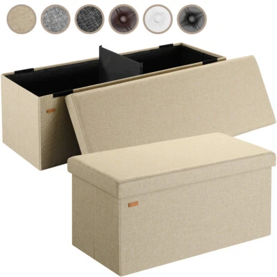 CASARIA® Sitzbank Sitztruhe Sitzhocker mit Stauraum Faltbar Truhenbank Truhe - Bild 1 von 4