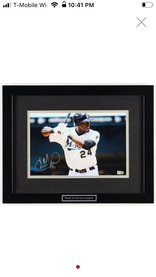 Cameron Maybin Signed Mariners Custom Framed Photo Display (MLB) - Image 1 of 1