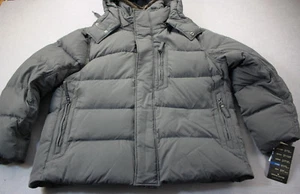 Marc New York Men Gray Down Puffer Extreme Warmth (-18) Fur Jacket Hood NWT 2XL - Picture 1 of 9