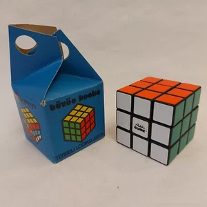 Cubo di Rubik vintage originale Ungheria Politoys anni 80 + scatola - Foto 1 di 18