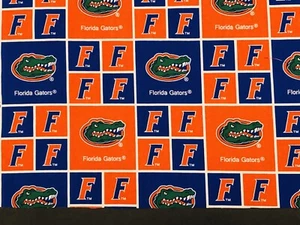 Florida Gators Cotton Fabric - 43" x 13", New, DIY Face Masks, Crafts - Sale - Picture 1 of 8