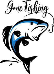 Transferencia de hierro de pesca desaparecida para camiseta + otras telas claras y oscuras #25 - Imagen 1 de 2