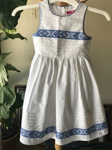 Little Girl's Young Dimension White 3-4 YRS Summer Dress - Picture 1 of 10