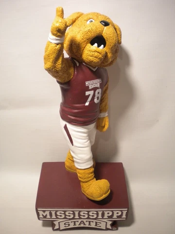 Mississippi State Bulldogs Bully Mascot Statue 12" MSU Football Basketball Cover