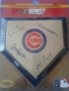 CHICAGO CUBS SANDBERG, ERNIE BANKS, B. WILLIAMS, GRACE AUTOGRAPHED/SIGNED PLATE - Picture 1 of 7