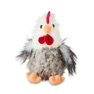 Way To Celebrate Easter Shaggy Rooster Chicken 7" Plush Gray - Picture 1 of 10