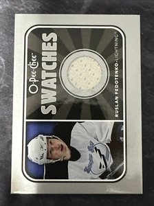 2006-07 O Pee Chee Swatches SRF Ruslan Fedotenko Tampa Bay Lightning - Picture 1 of 2