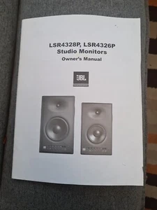 JBL LSR4328p LSR4326p Studio Monitors Owners Manual - Picture 1 of 2