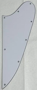 White 3-Ply For Gibson Firebird Blank Style Scratch Plate Guitar Pickguard - Picture 1 of 5